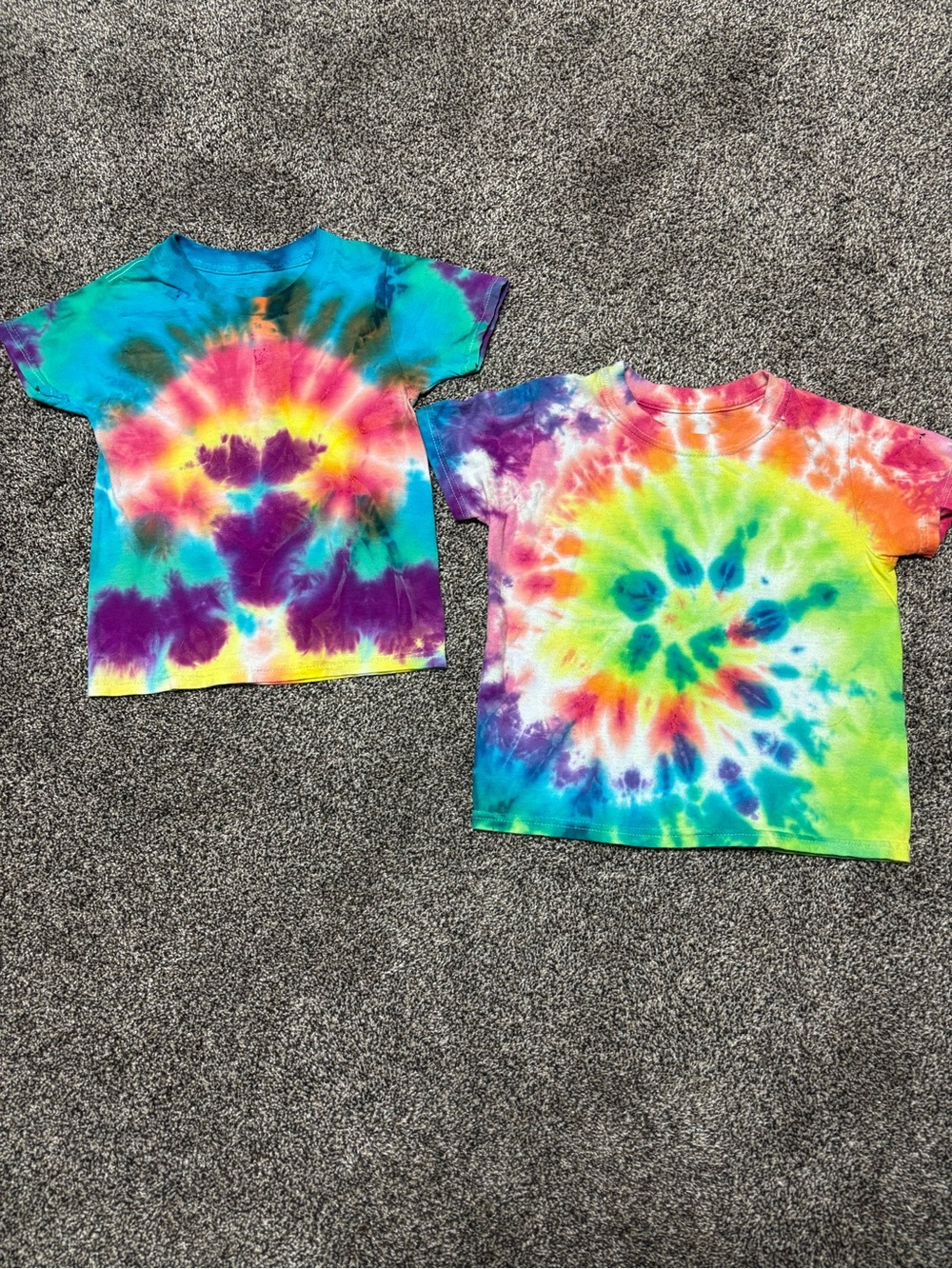 2 Kids Tie-Dye Short Sleeve Tee - Multicolor Hanes Brand Xsmall/XXsmall kids 1-3